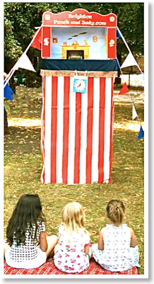 Brighton Punch and Judy show kids